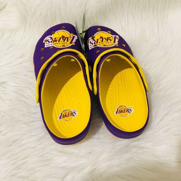 NBA Los Angeles Lakers Classic Clog Crocs Comfort Sunflower M7W9‎ NEW main image 5